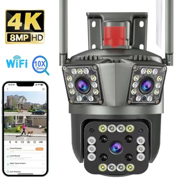 Sheepotech https://sheepotech.com/product/8mp-ptz-wifi-4k-dual-lens-screen-camera-outdoor-three-screens-protection-motion-detection-outdoor-ip-cctv-survalance-cameras/ 8MP PTZ WiFi 4K Dual Lens Screen Camera Outdoor