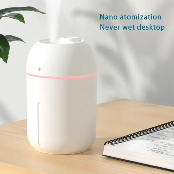 Sheepotech https://sheepotech.com/product/330ml-new-design-mini-usb-portable-cool-mist-air-humidifier-essential-oil-aroma-diffuser-with-led-for-car-home-office-yoga/ 330ML New Design Mini USB Portable Cool Mist Air Humidifier Essential Oil Aroma Diffuser With Led For Car Home Office Yoga