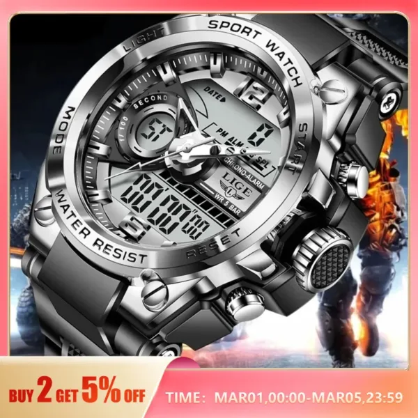 Sheepotech https://sheepotech.com/product/lige-men-military-watch-digital-50m-waterproof-wristwatch-led-quartz-clock-sport-watch-male-big-watches-men-relogios-masculino/ LIGE Men Military Watch Digital 50m Waterproof Wristwatch LED Quartz Clock Sport Watch Male Big Watches Men Relogios Masculino