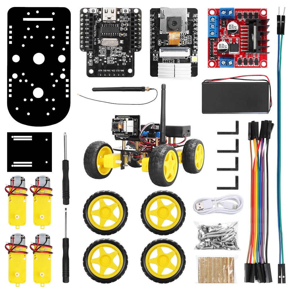 Sheepotech https://sheepotech.com/product/robot-starter-kit-for-arduino-programming-with-esp32-camera-and-codes-learning-develop-skill-full-version-smart-automation-set/ Robot Starter Kit For Arduino Programming with ESP32 Camera and Codes Learning Develop Skill Full Version Smart Automation Set